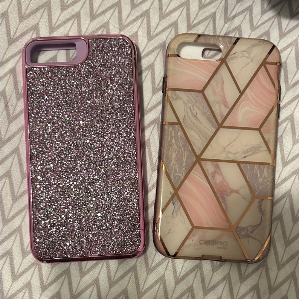 Glitter Pink and pink Phone Case